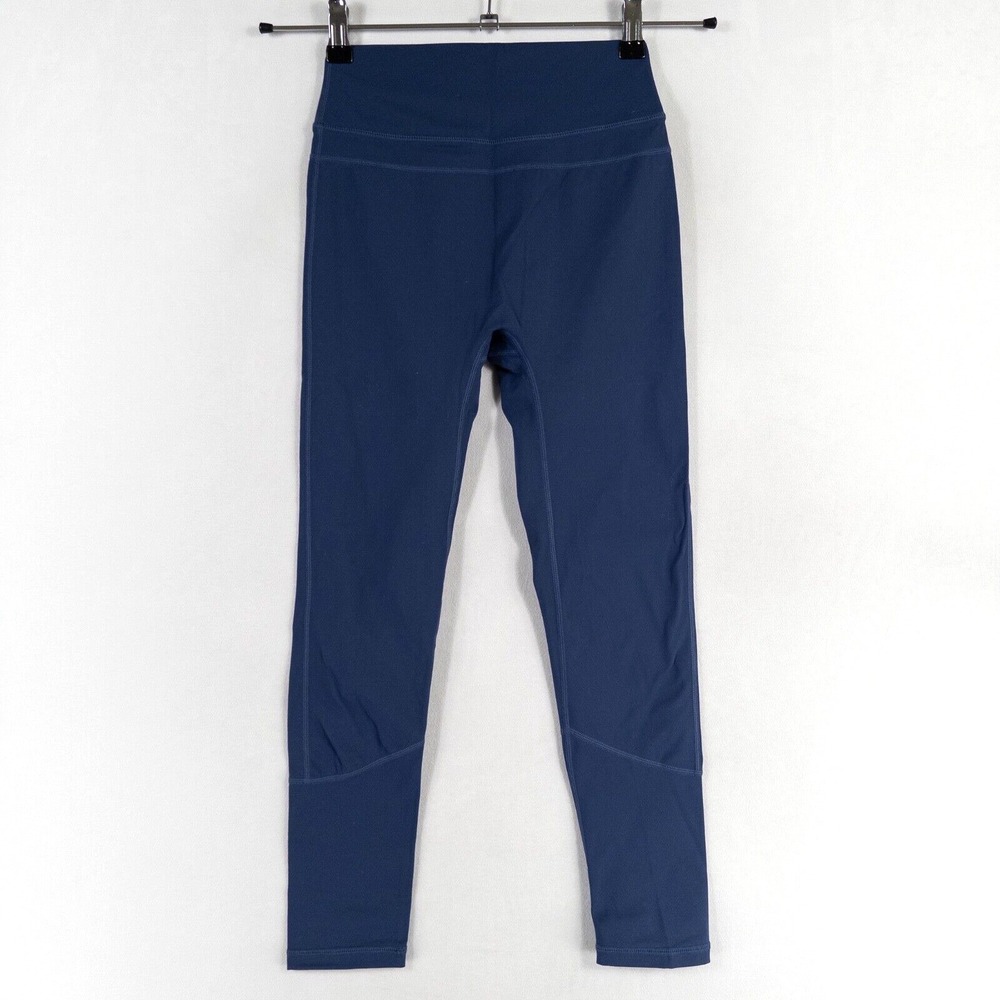 ILUS Cropped Active Leggings Womens Medium Dark Blue High Rise Yoga Fitness